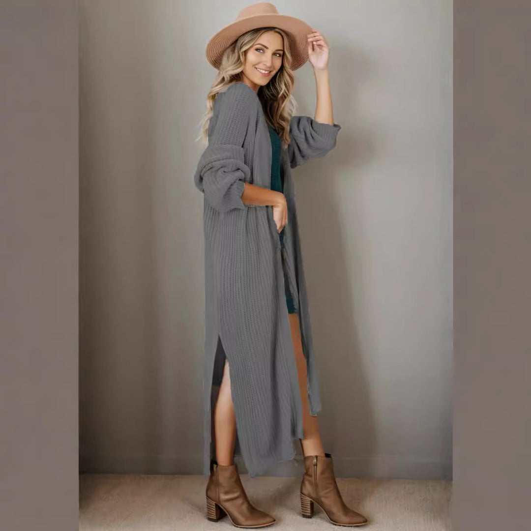 Knitted jacket for women with open design and casual fit Lune London