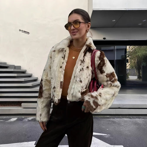 Faux fur jacket for women, elegant and durable Lune London