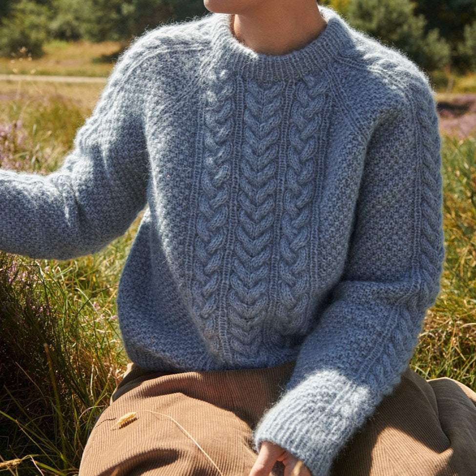 Knit sweater for women with a detailed textured pattern Lune London