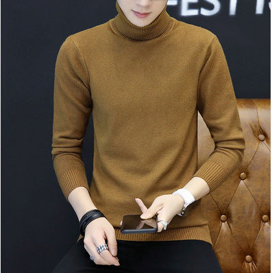 Men Elegant Turtleneck Sweater in Fine Knit Lune London
