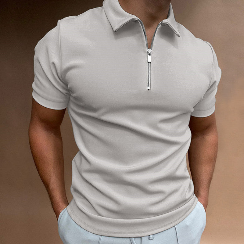 Men's polo shirt with zipper Lune London