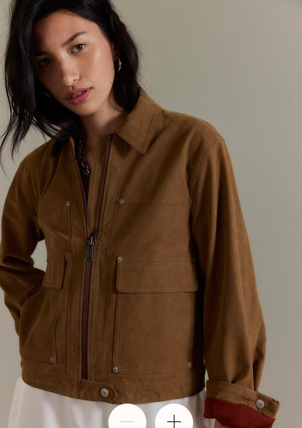 Ladies Lightweight Chic Utility Jacket