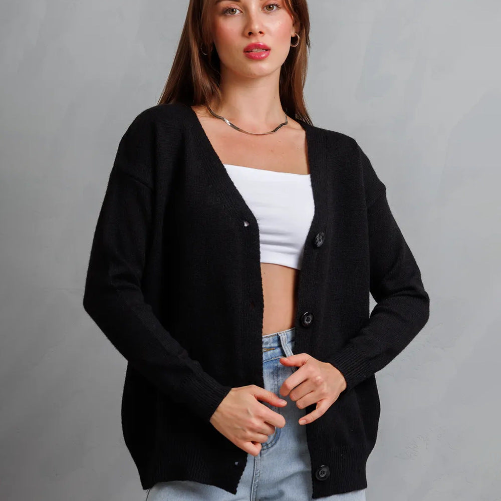 Cardigan féminin confortable avec design à boutons Chic & Stil