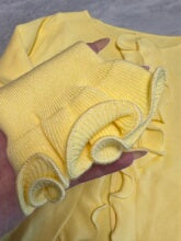 Elegant knitted jacket for women with gathered details and feminine cut Lune London