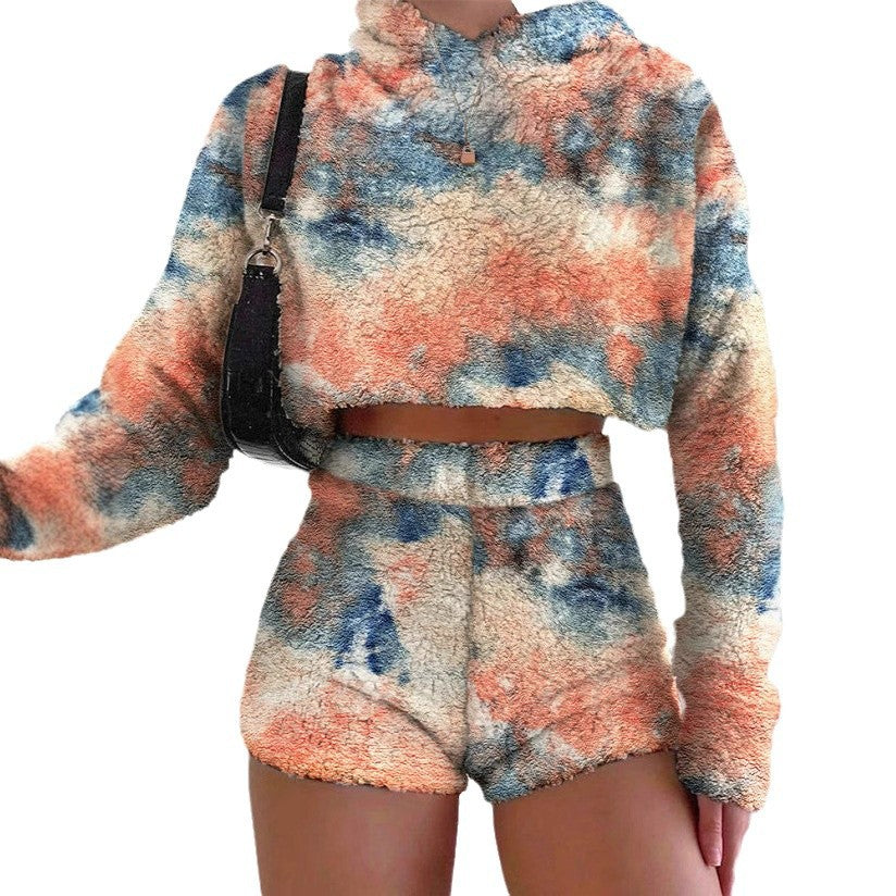 Ladies comfortable hoodie and shorts set Lune London