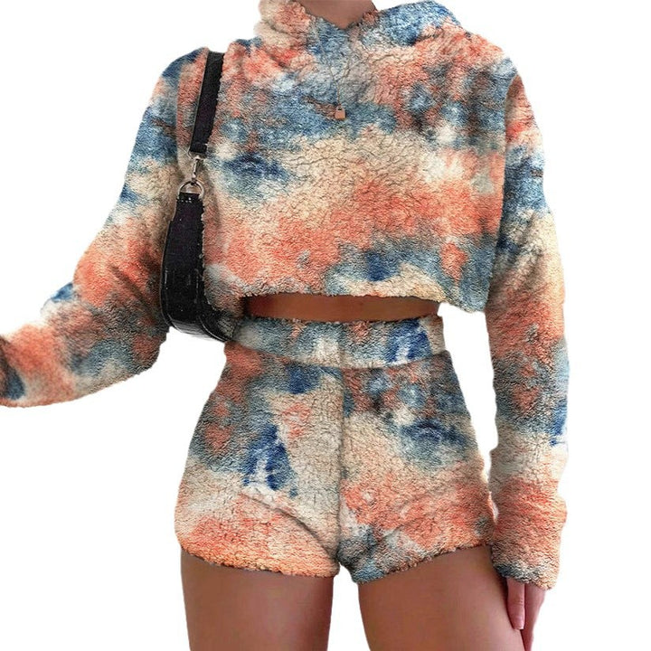 Ladies comfortable hoodie and shorts set Lune London