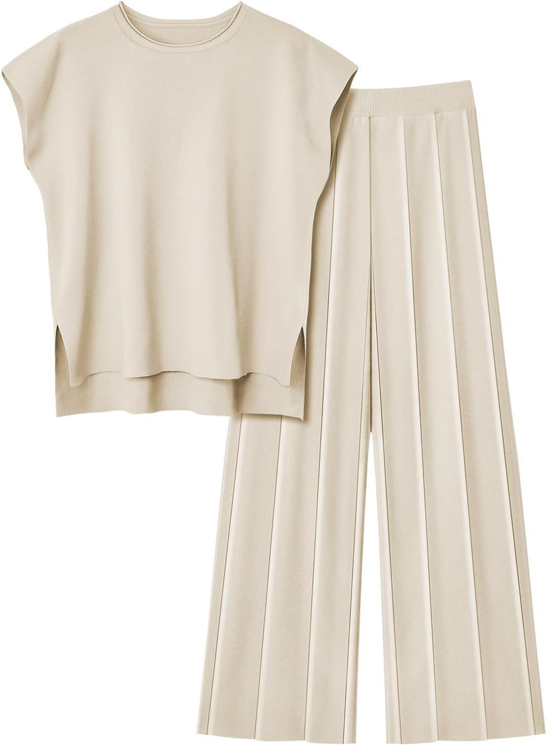 Ladies casual top with wide-cut pants Lune London