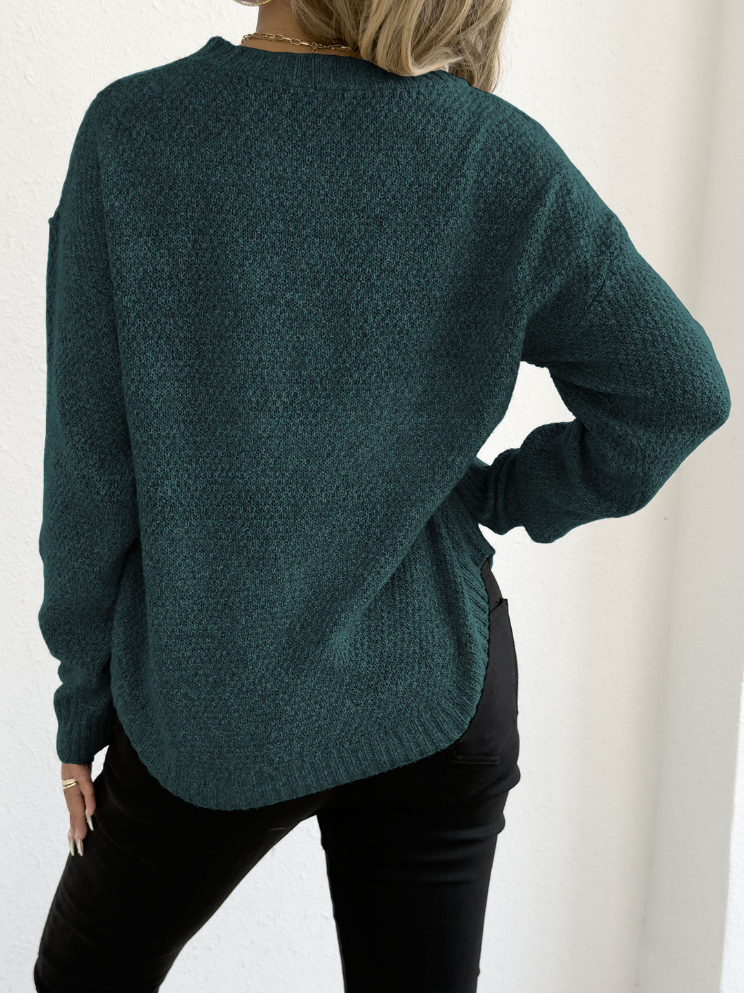 Casual knit sweater for women with high-quality structured pattern Lune London