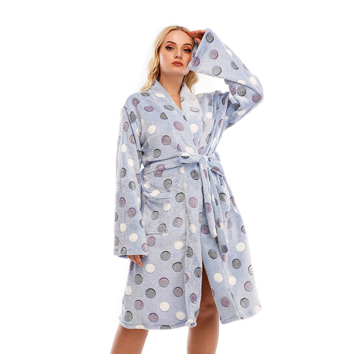 Ladies Chic and Stylish Polka Dot Nightgown