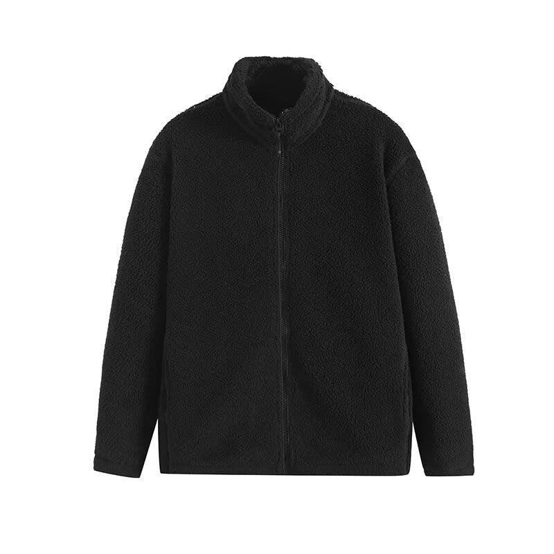 Veste en polaire pour femmes avec col haut et poches zippées pratiques Chic & Stil