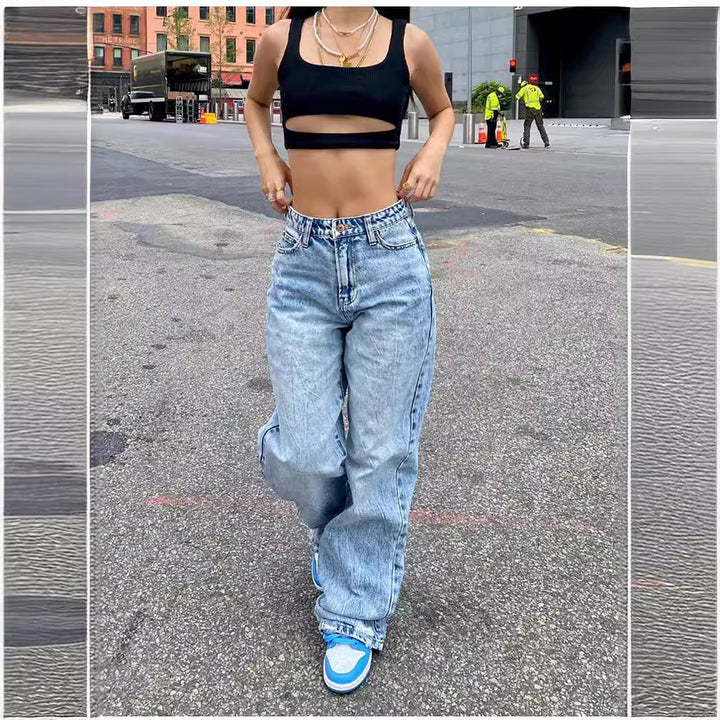 High-waisted wide jeans for women with a modern cut Lune London