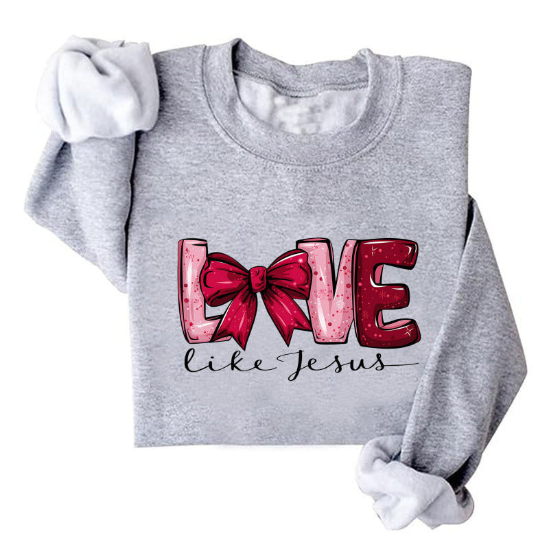 Sweat-shirt pour femmes avec un design de cœur créatif et un imprimé ludique Chic & Stil