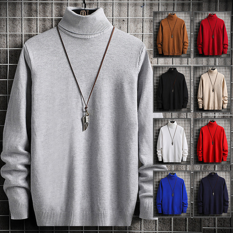 Men's Elegant High-Quality Knit Turtleneck Pullover Lune London