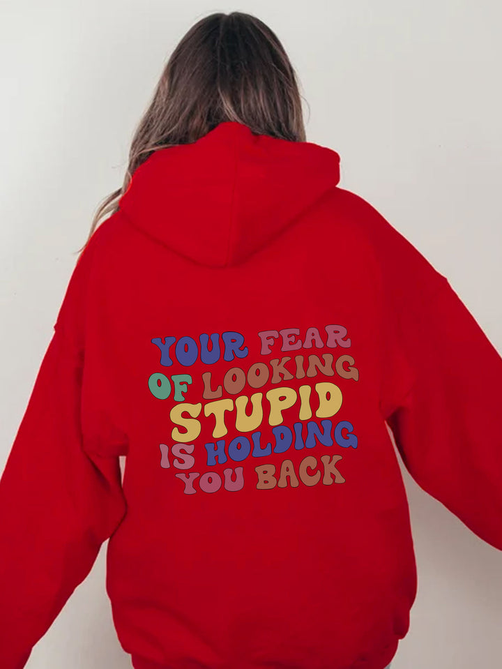 Women's hoodie with inspiring statement print Lune London