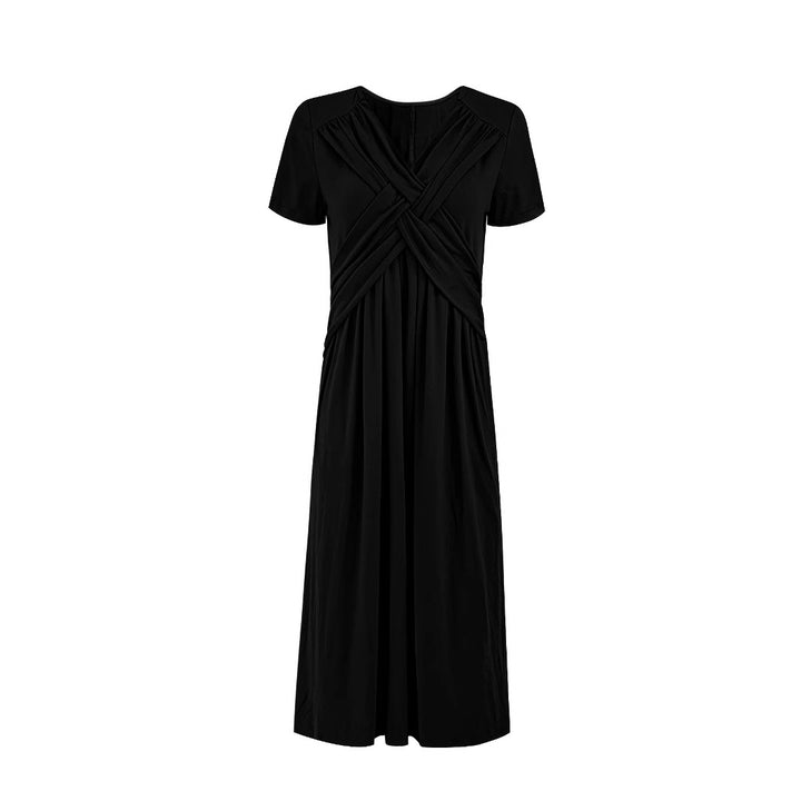 Women’s jumpsuit with a fitted wrap design and an elegant V neckline Lune London