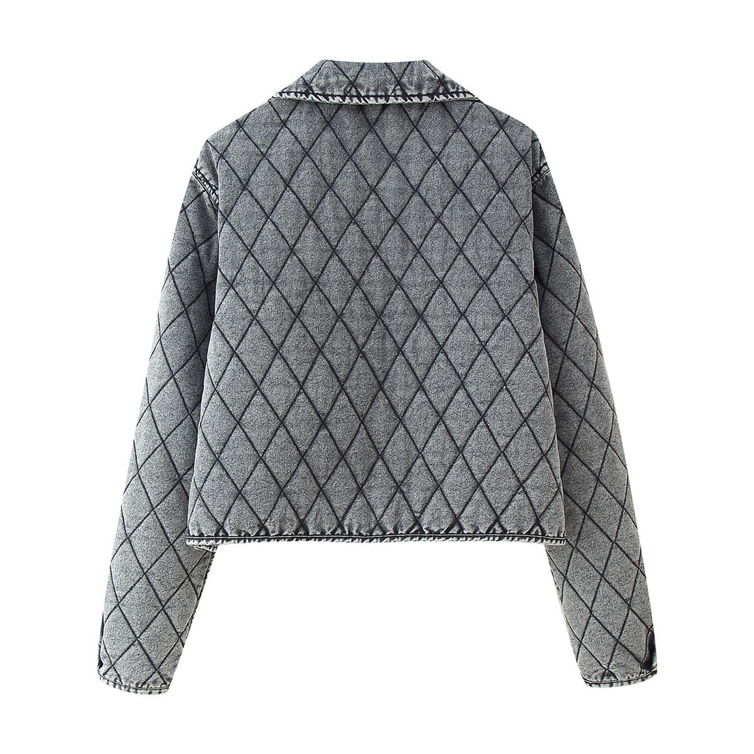 Quilted leisure jacket for women with adjustable drawstring Lune London