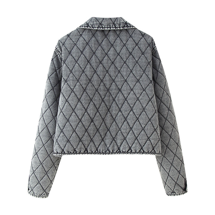 Quilted leisure jacket for women with adjustable drawstring Lune London