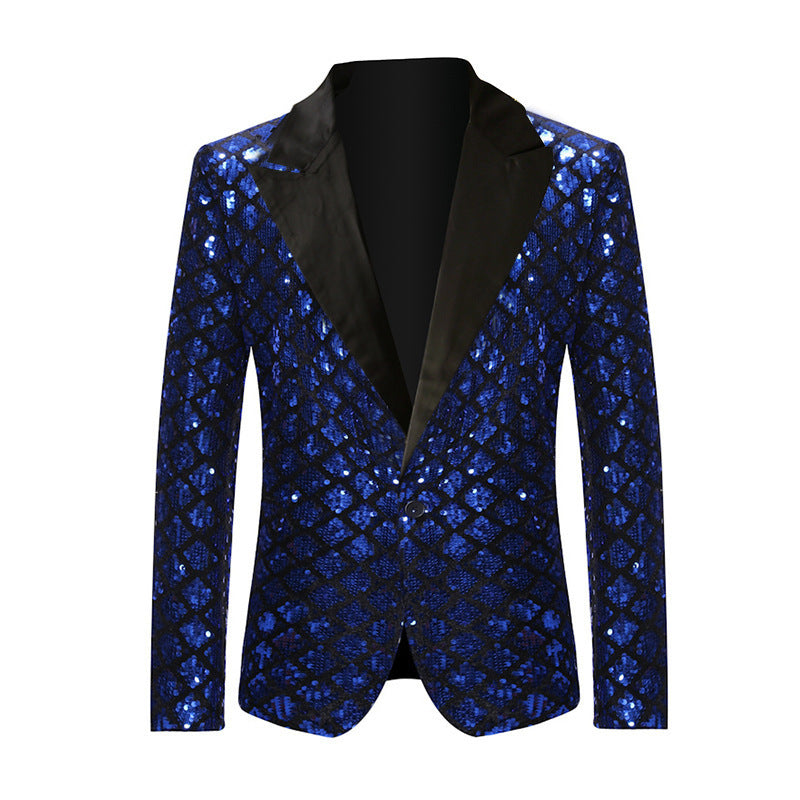 Men's sequined jacket with elegant diamond pattern Lune London