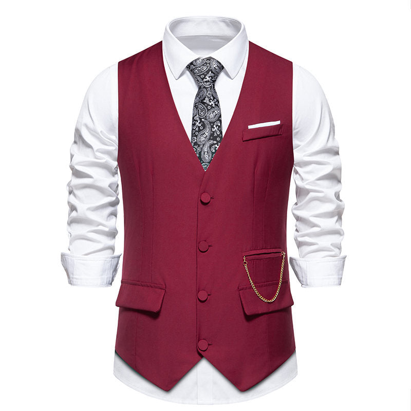 Elegant suit vest for men with practical pockets and trendy design Lune London