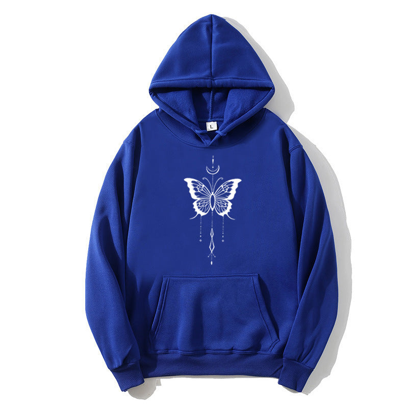 Women's hoodie with stylish butterfly motif Chic & Stil