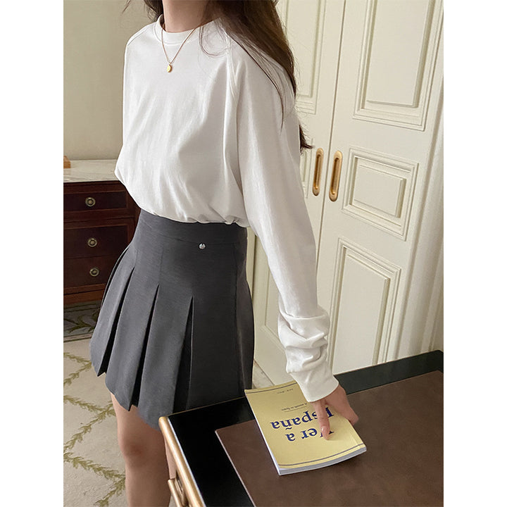 Ladies Casual Long Sleeve Shirt with High-Quality Cotton Blend Chic & Stil