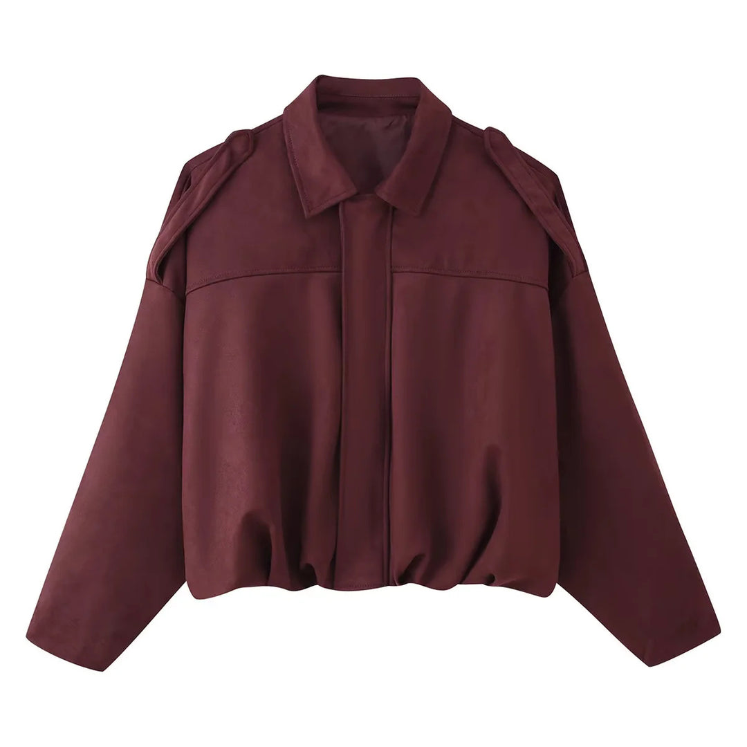Ladies' pilot jacket with trendy oversized cut and widened shoulders Lune London