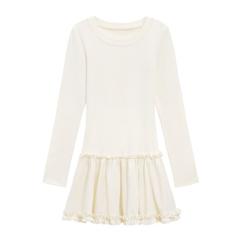 Ladies elegant long sleeve shirt with voluminous ruffle hem Chic & Stil