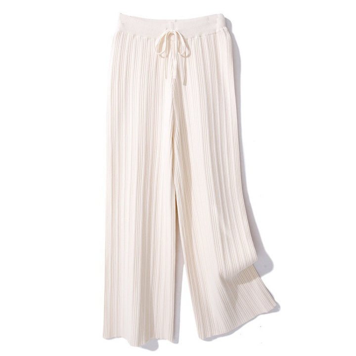 Pantalons larges en tricot pour femmes Chic & Stil