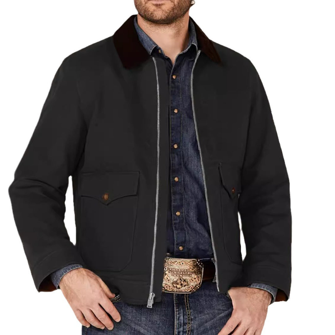 Rustic utility jacket for men with practical pockets Lune London