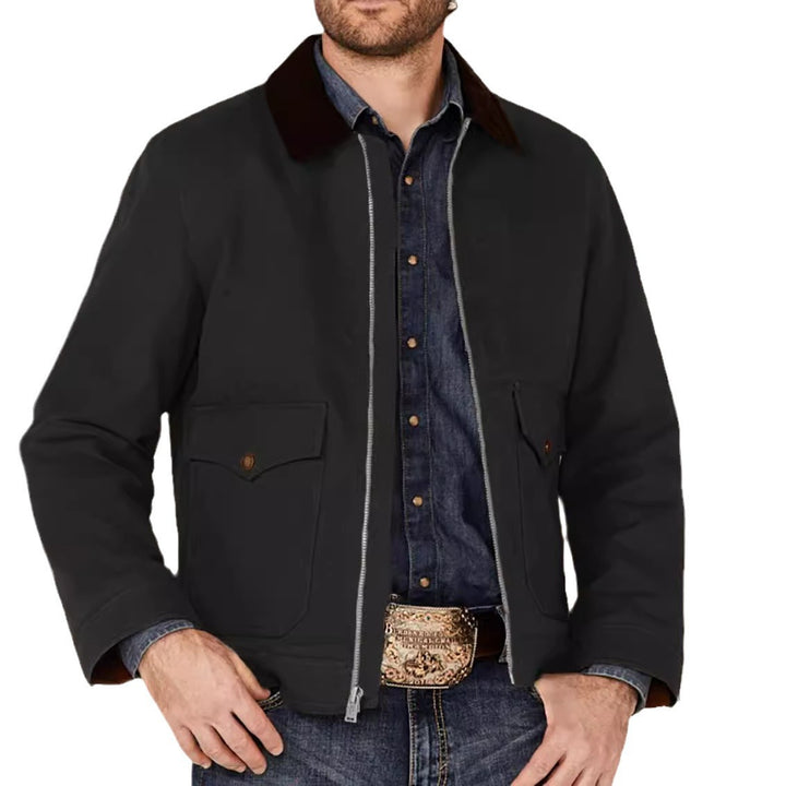 Rustic utility jacket for men with practical pockets Lune London