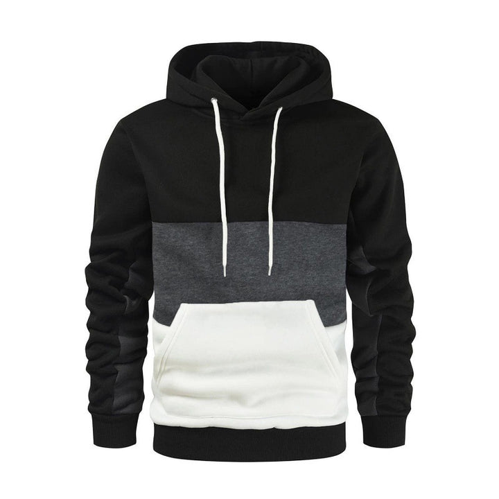 Men's sporty hoodie with contrasting color block design Lune London