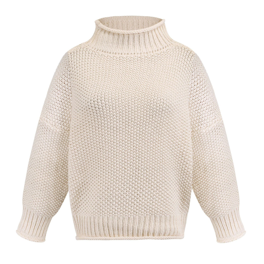 Pull turtleneck en tricot épais pour femmes avec une coupe décontractée Chic & Stil