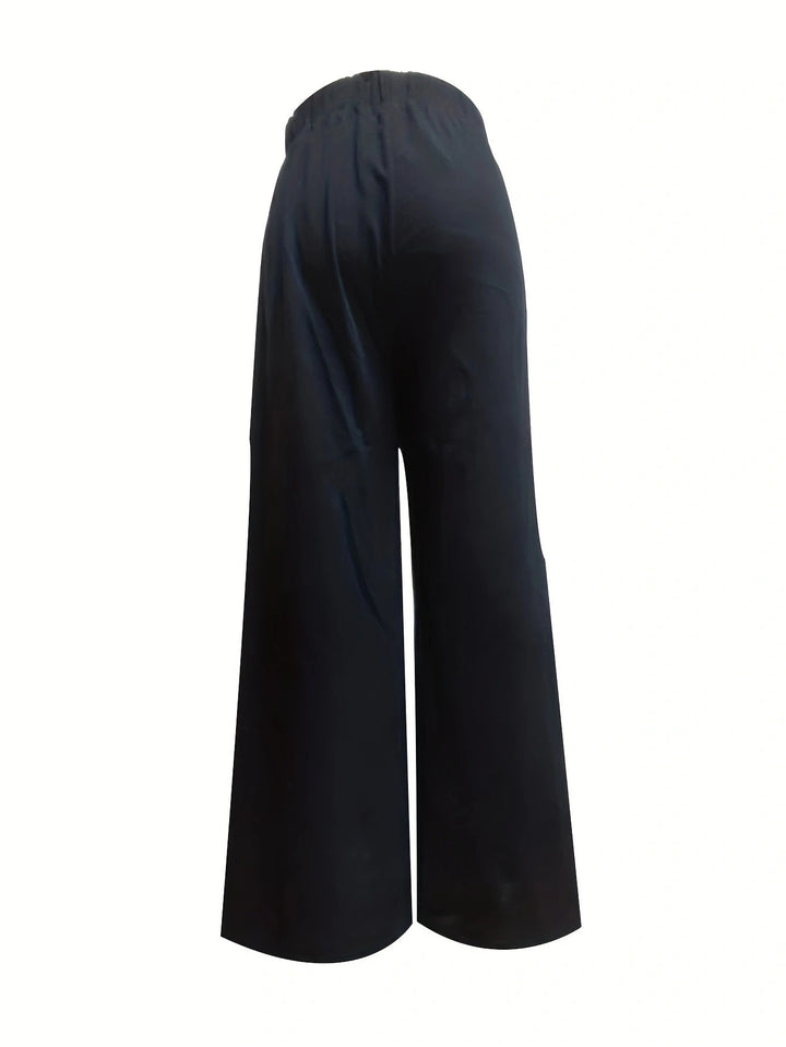 Loose summer pants for women with elastic waistband and practical drawstring Lune London