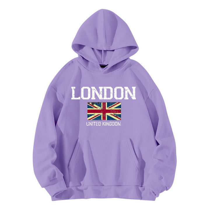 Women's hoodie in urban London style with kangaroo pocket and comfortable fit Lune London
