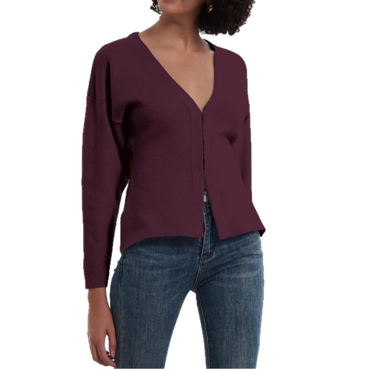 Ladies Chic and Stylish Modern Knit V Cardigan