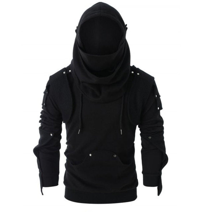 Men's Stylish Hoodie with Innovative Collar and Practical Pockets Lune London