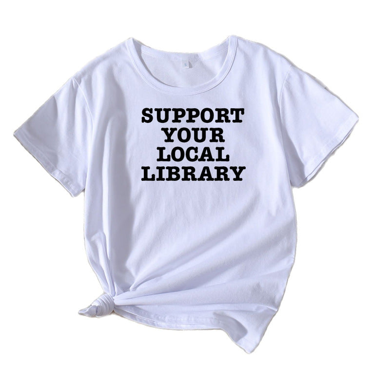 Ladies Leisure Literary Support T-shirt Lune London