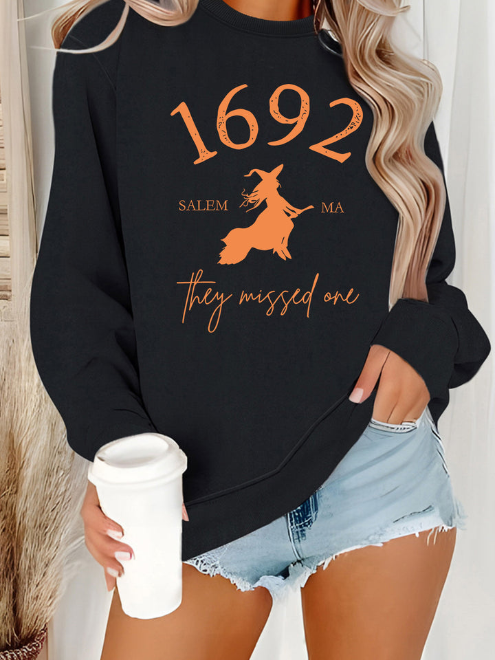Sweatshirt pour femmes avec un design de sorcière créatif et une coupe confortable Chic & Stil