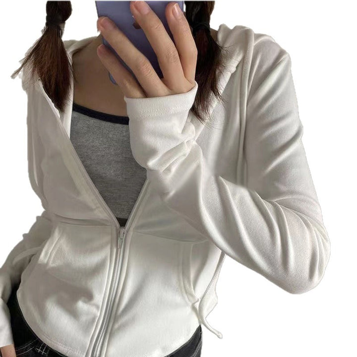 Ladies sporty hoodie with zipper and comfortable fit Chic & Stil