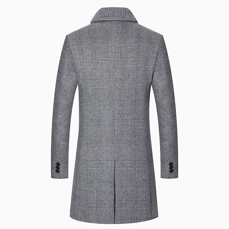 Elegant Glencheck coat for men with warm inner lining Lune London