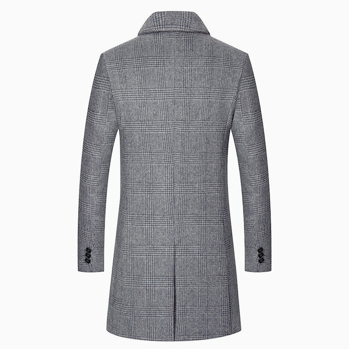 Elegant Glencheck coat for men with warm inner lining Lune London
