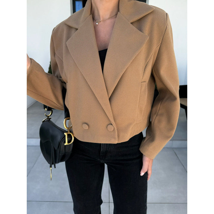 Veste blazer sur mesure pour femmes avec motif carreau moderne Chic & Stil