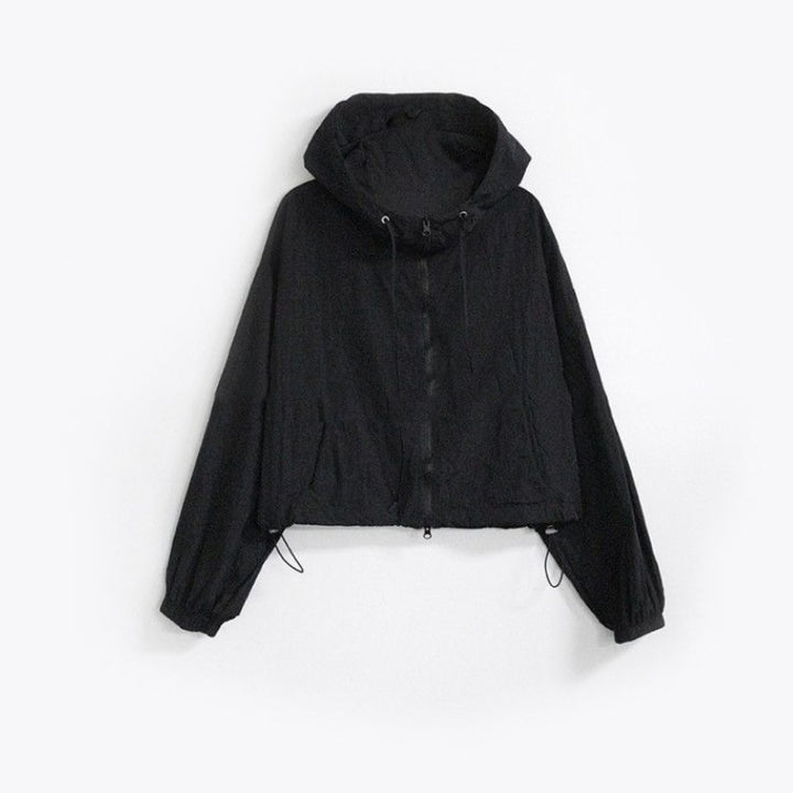 Veste de sport pour femme cropped avec cordon de serrage réglable Chic & Stil