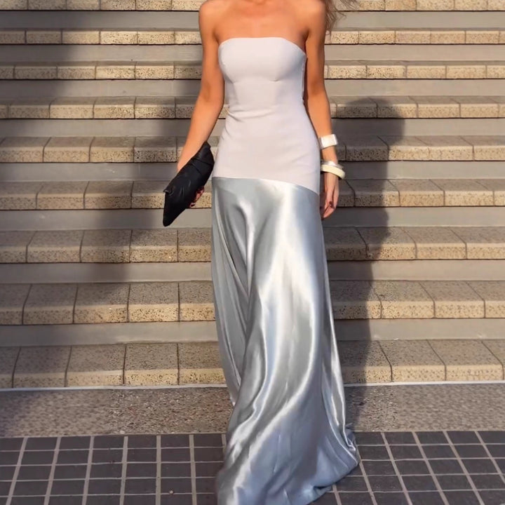 Women's evening dress with elegant fit and shimmering skirt Lune London