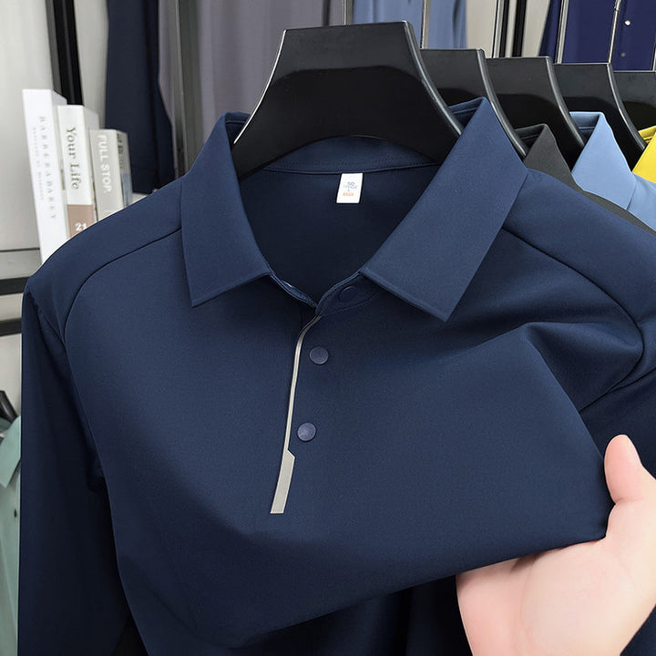 Sporty polo shirt for men with innovative moisture regulation Lune London