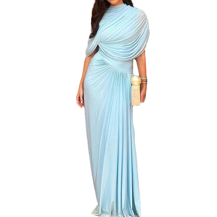 Robe Maxi Enveloppante Élégante pour Femmes avec Détails de Drapé Raffinés Chic & Stil