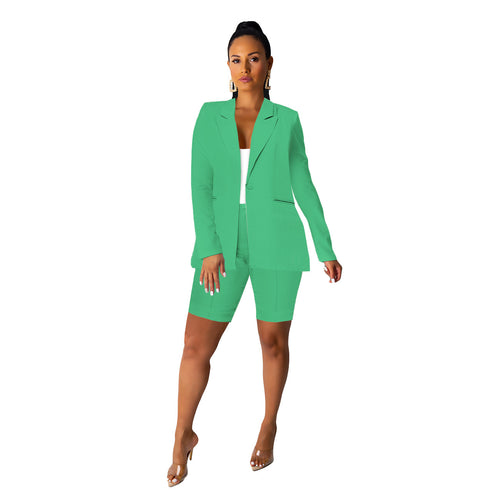 Elegant blazer set for women with shorts and refined details Lune London