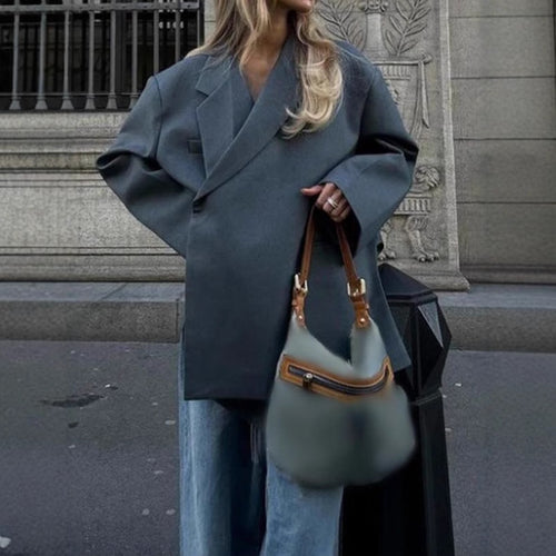 Oversized blazer for women with elegant pocket and chic lapel Lune London
