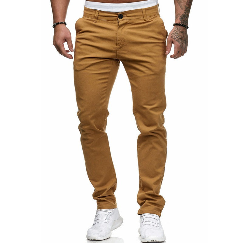 Lune London | Men's Slim-Fit Chinos with Elastic Waistband and Practical Pockets