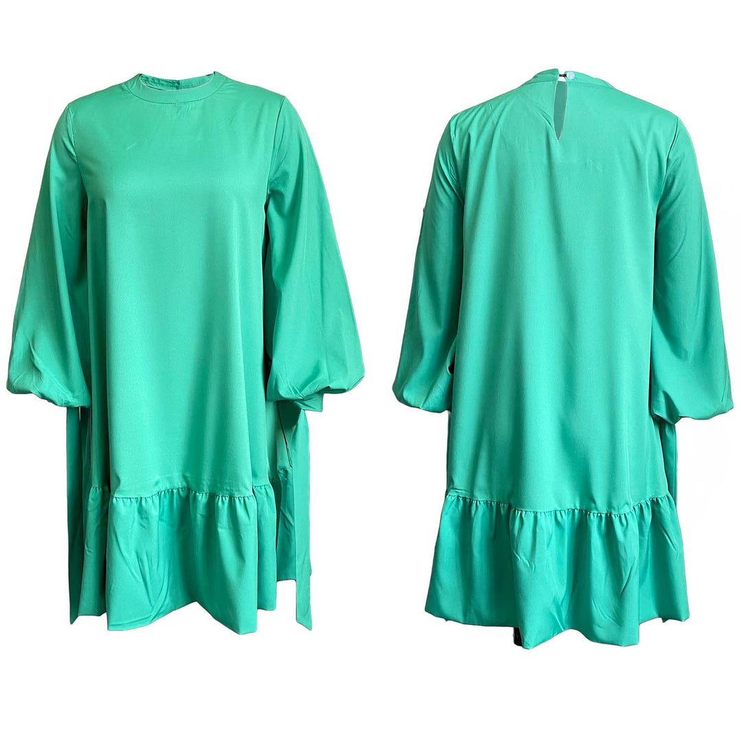 Casual tunic dress for women with ruffles and ribbons Lune London
